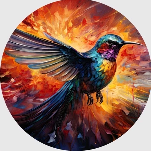 1 OZ 999 PURE SILVER HAYLEYBUG MINT WINGS OF FIRE LIGHT COLORIZED ART ROUND BIRD