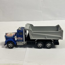 Vintage Majorette Blue Eagle Super Movers 1/47 Diecast Kenworth Dump Truck