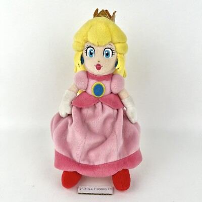 Princess Peach Super Mario Party Plush Genuine San-ei 10'' Pink Plushie Nintendo