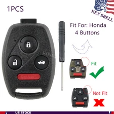 Replacement For 2005 2006 Honda CRV Key Fob Remote Case Shell Cover 3+1 Buttons