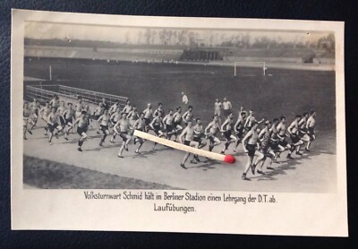 AK Fotokarte Volksturnwart Schmid - Berliner Stadion - Lehrgang der D.T. 