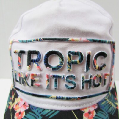 Unbranded Tropic Like It's Hot Ball Hat Cap Floral White
