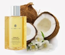 Bath  Bloom VIRGIN COCONUT MASSAGE Oil Luxurious Aromatic Spa Sensual Relaxing