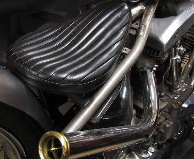 Biltwell Solo Seat Black Tuck n/' Roll Harley Chopper Bobber Motorcycle Customs