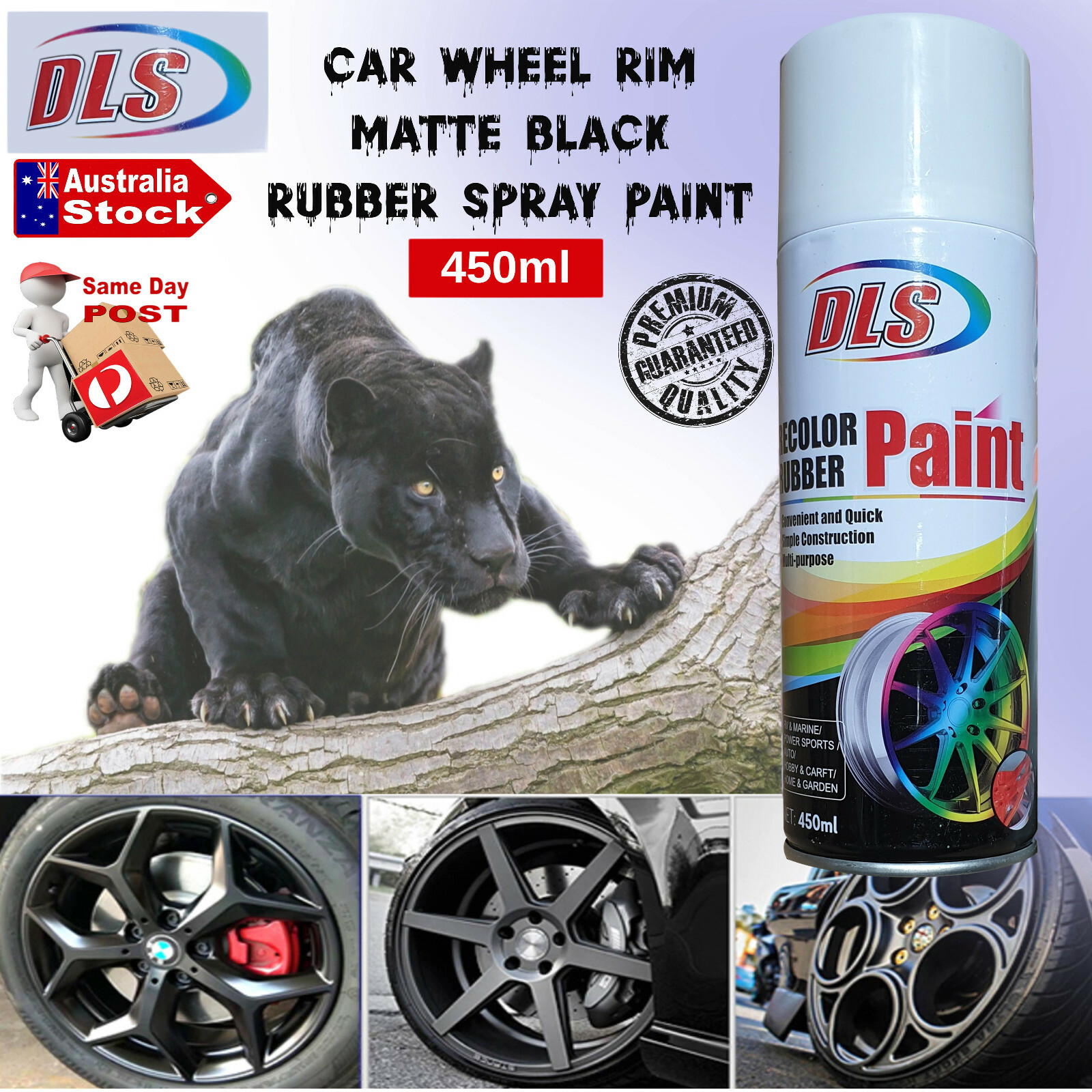 Matt BLACK Rubber Paint Carlas Plasti dip Removable Wheel Rim Spray