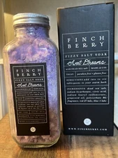 Finch Berry Fizzy Salt Soak ( Sweet Dreams ) 16 Oz. NEW UNOPENED
