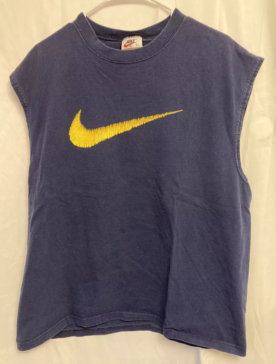 Nike Men's Tank Top - Blue - L