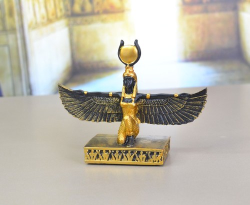 Egyptian Goddess Isis Pyramids Statue Action Figure patron Saint Sculpture - Picture 5 of 8
