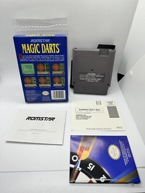 Magic Darts Complete Nintendo NES CIB W Poster & Reg Card Near Mint!