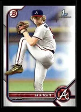 2022 Bowman Draft Paper JR Ritchie Atlanta Braves #BD-126 5 Card Lot
