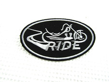 RIDE EMBROIDERED IRON ON BIKER PATCH