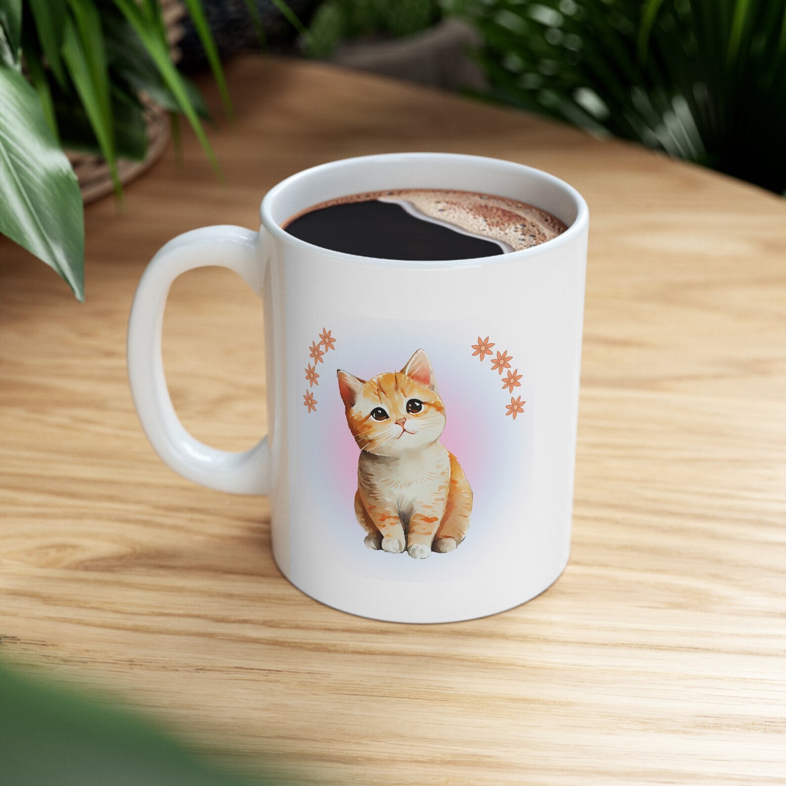 Cute Blonde Cat Mug Cat Gifts Cat Mug Cat Cup Cat Coffee Mug Cat Coffee Cup Cat