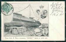 La Spezia Città Varo Corazzata Roma Savoia cartolina QZ7423