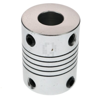 Aluminum Flexible Shaft Coupling, 5x8mm Inside Diameter, 25mm