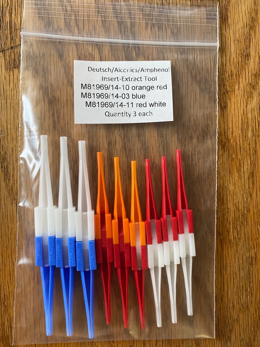 Insertion Extraction Tool White red blue orange-red M81969/14-10 