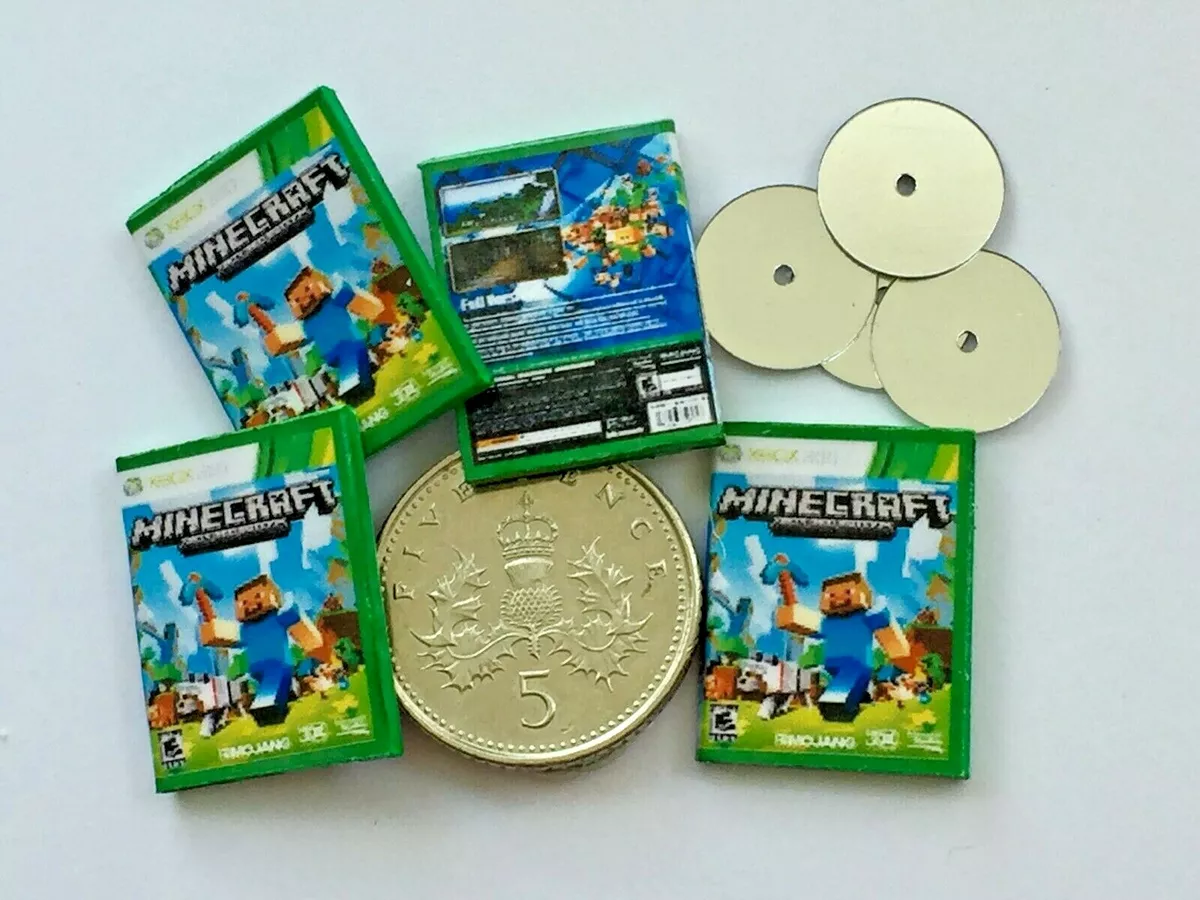 4 DOLLS HOUSE MINIATURE XBOX DVD GAMES - Lego Sonic Zombies Handmade