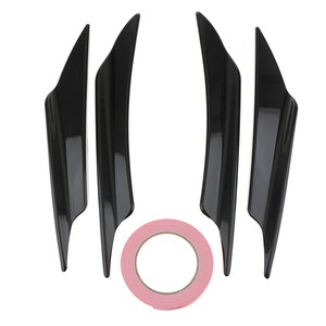 4 x auto paraurti anteriore spoiler corpo Canards splitter pinne Exterior emblemi set
