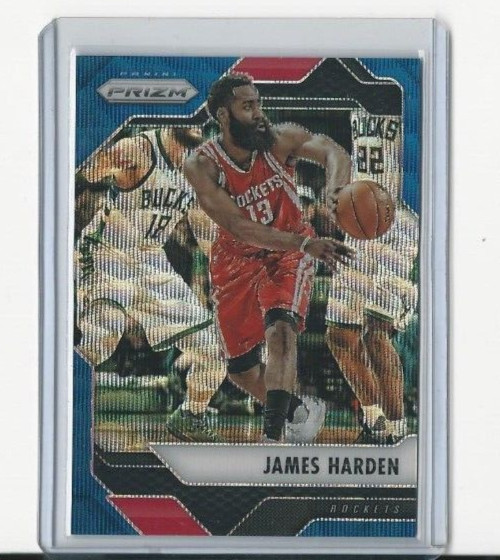 2016-17 Panini Prizm - [Base] - Blue Wave Prizm #221 James Harden #/99