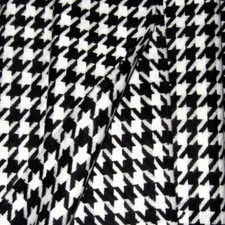 SUPREME HEAVY ACRYLIC FABRIC WINTER JACKET COAT BIG HOUNDSTOOTH BLACK WHITE 44'W