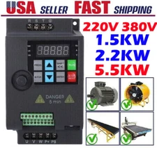 220V 380V 1.5KW 2.2KW 5.5KW VFD Variable Frequency Drive Inverter Converter