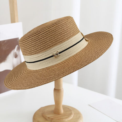 Straw Hat Sweat Absorption Band Sunscreen Summer Women Beach Sun Hat Soft