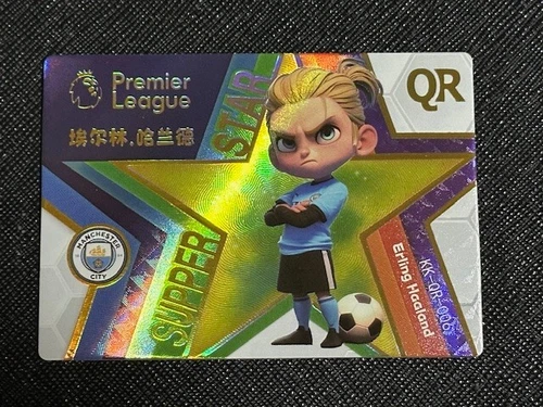2024 China K Card Erling Haaland Super Star QR Flash Foil Card