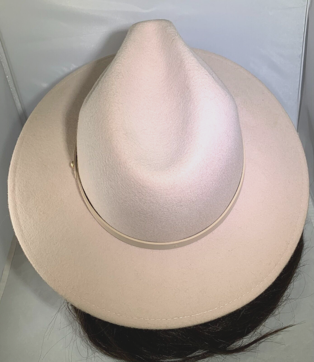 Free people 100% wool fall fedora Western‎ hat one size beige pink Free People Women main image 4