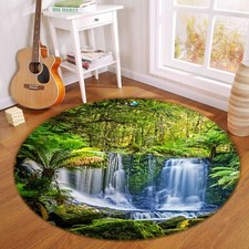 3D Waterfall Scenery NAO4421 Game Rug Mat Elegant Photo Carpet Mat Fay