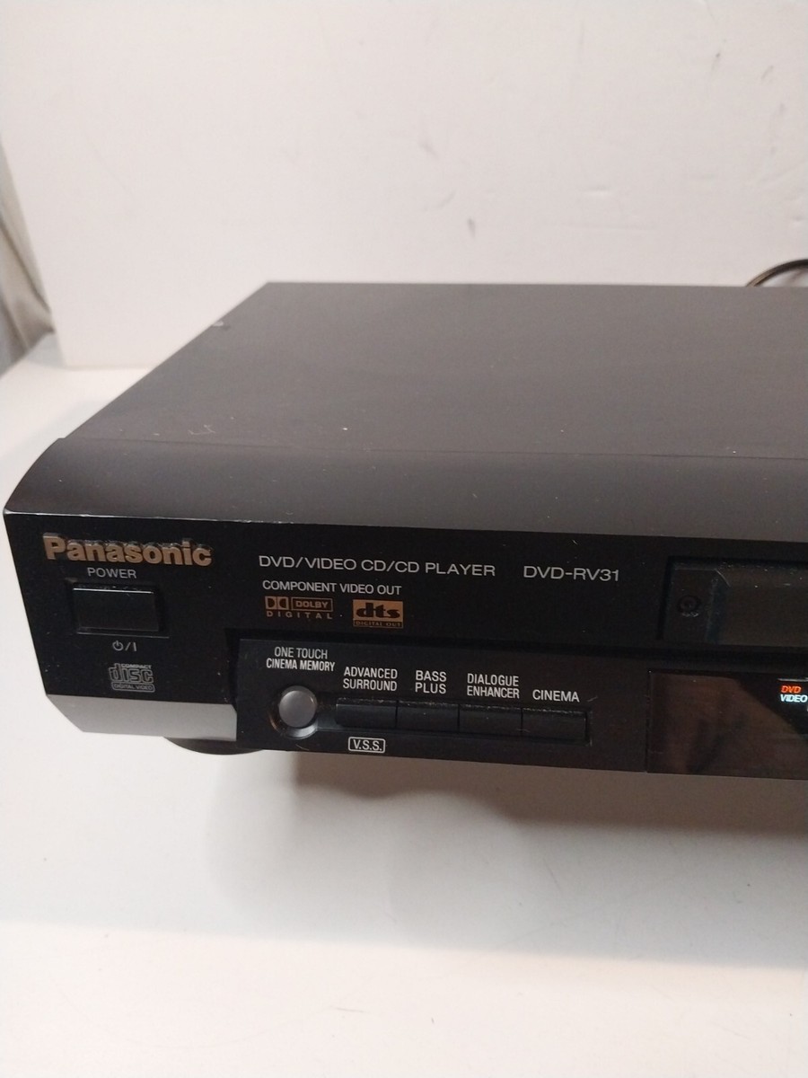 Panasonic DVD / VIDEO CD / CD Player (DVD-RV31) MP3, NO REMOTE