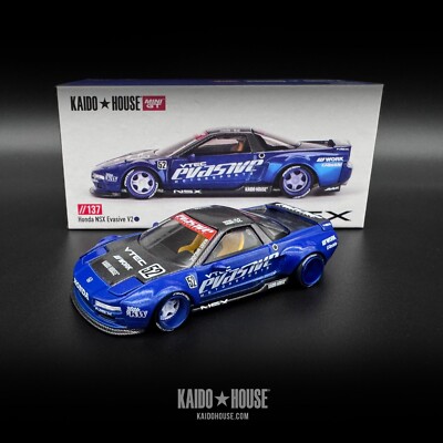 Kaido House x Mini GT Honda NSX Evasive V2 Blue KHMG137 1/64