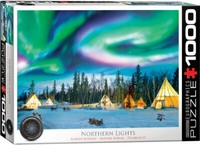 Nordlichter In Yellowknife - 1000 Teile Puzzle Format 68X48 Cm