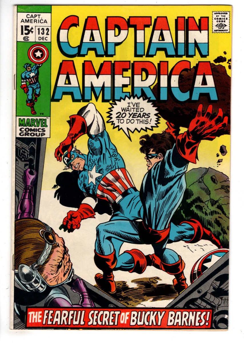 CAPTAIN AMERICA #132 (1970) - GRADE 8.0 - MODOK & BUCKY BARNES