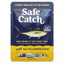 Safe Catch Wild Ahi Yellowfin Tuna Fish Pouches Wild Caught Lowest Mercury Le...