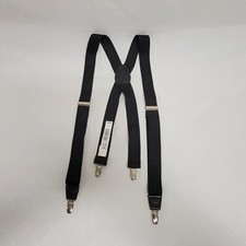 Dockers Suspenders Black Clip Style Adjustable