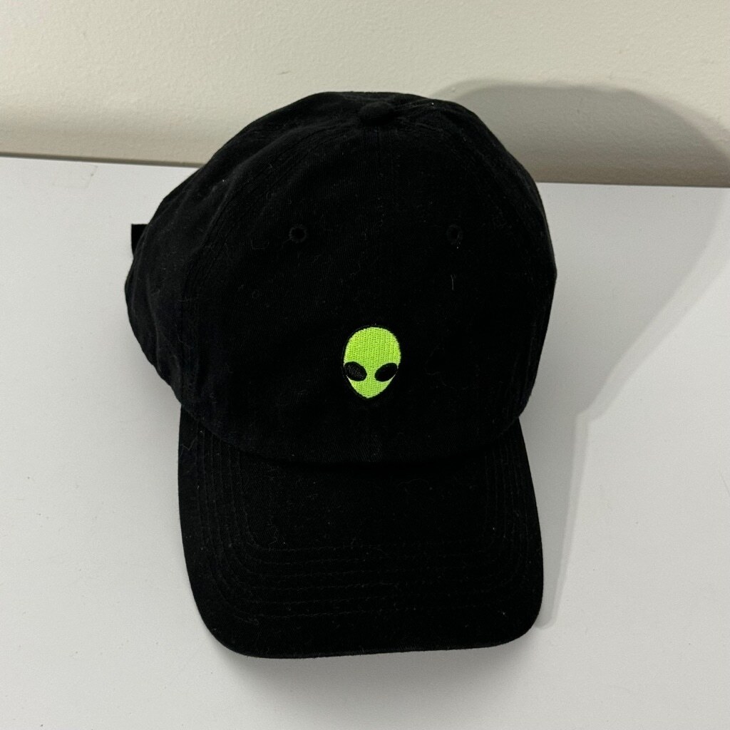 Alien Strap-back Black Green Adjustable Embroider… - image 1