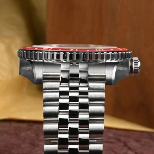 SAN MARTIN SN0005-G-B1 GMT Automatik Edelstahl 40 mm 20 ATM Herren Taucheruhr - Bild 9 von 29