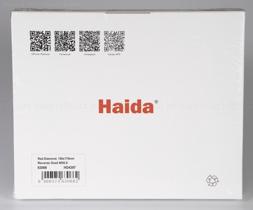 Haida 150x170mm Red Diamond Hard Edge Reverse Grad ND 0.9 to 0.3 Filter 3 Stop - Picture 3 of 3