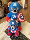 Build a Bear Super Hero - Lot Captain America (grand et petit)" Très bon état"