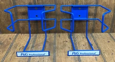2 Used P&G Professional Blue Metal Wire Wall Brackets for Dishwashing Solution