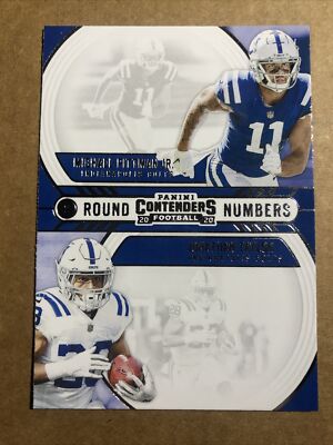 Michael Pittman Jr And Jonathan Taylor 2020 Panini Contenders 2nd Round Numbers 