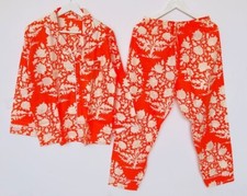 Indian 100 Cotton Floral Print PJ Set Bridesmaid Pajama Set Women Nightwear Suit