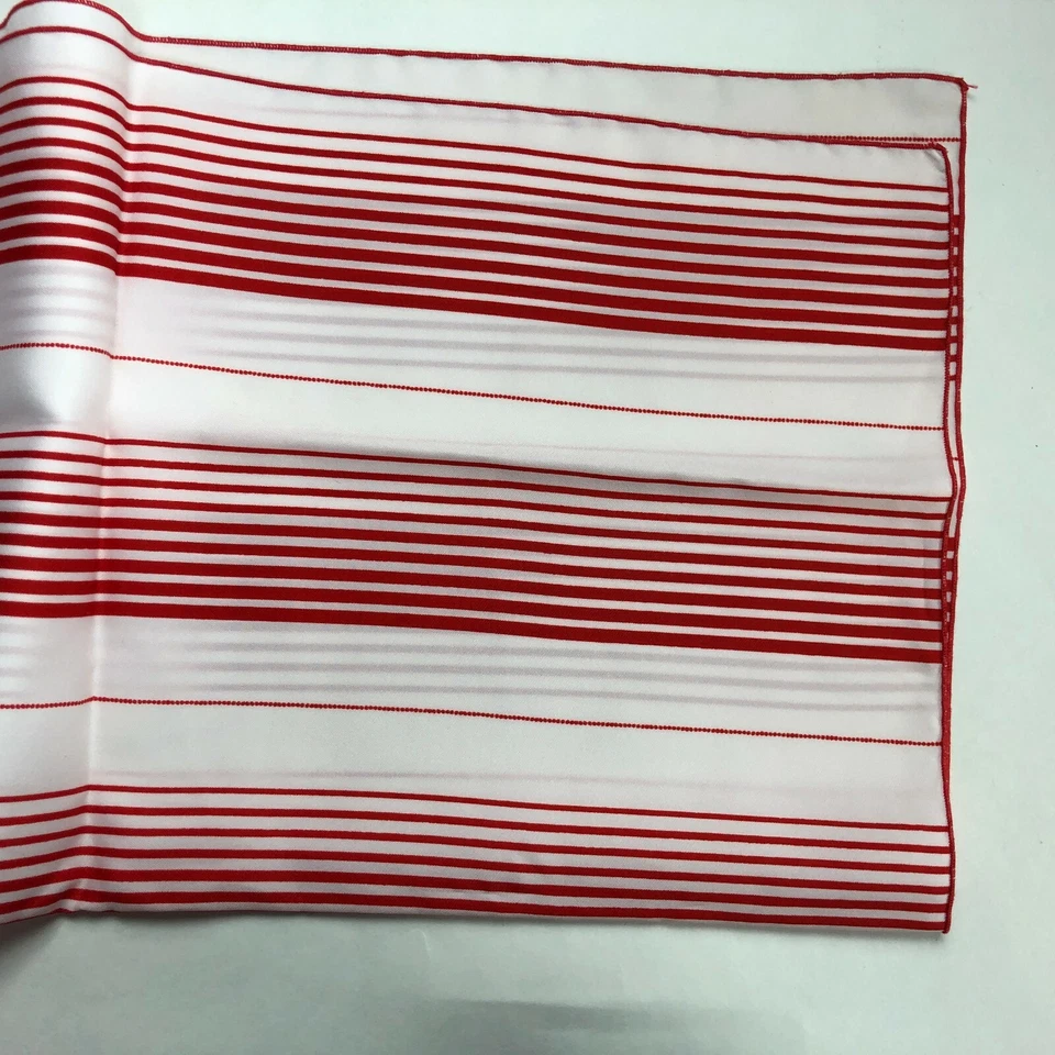 Bufanda Vintage Retro Cuello Moda Rojo y Blanco Rayas Audaz Declaración Fuerte Años 60 70 Foto 4 de 4