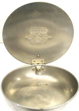 2 Vintage Silent Butler Aluminum Lidded Bakelite Handle + Outer Space Motif Ash 