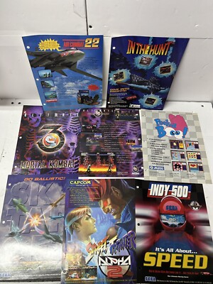 Vintage Sega Arcade Machine Store Promos Lot