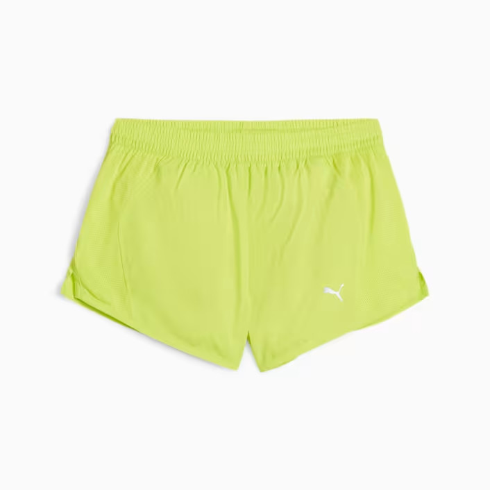 Puma XL Women's Run Favourite Velocity 3 Inch Shorts Lime Pow 52317839- New