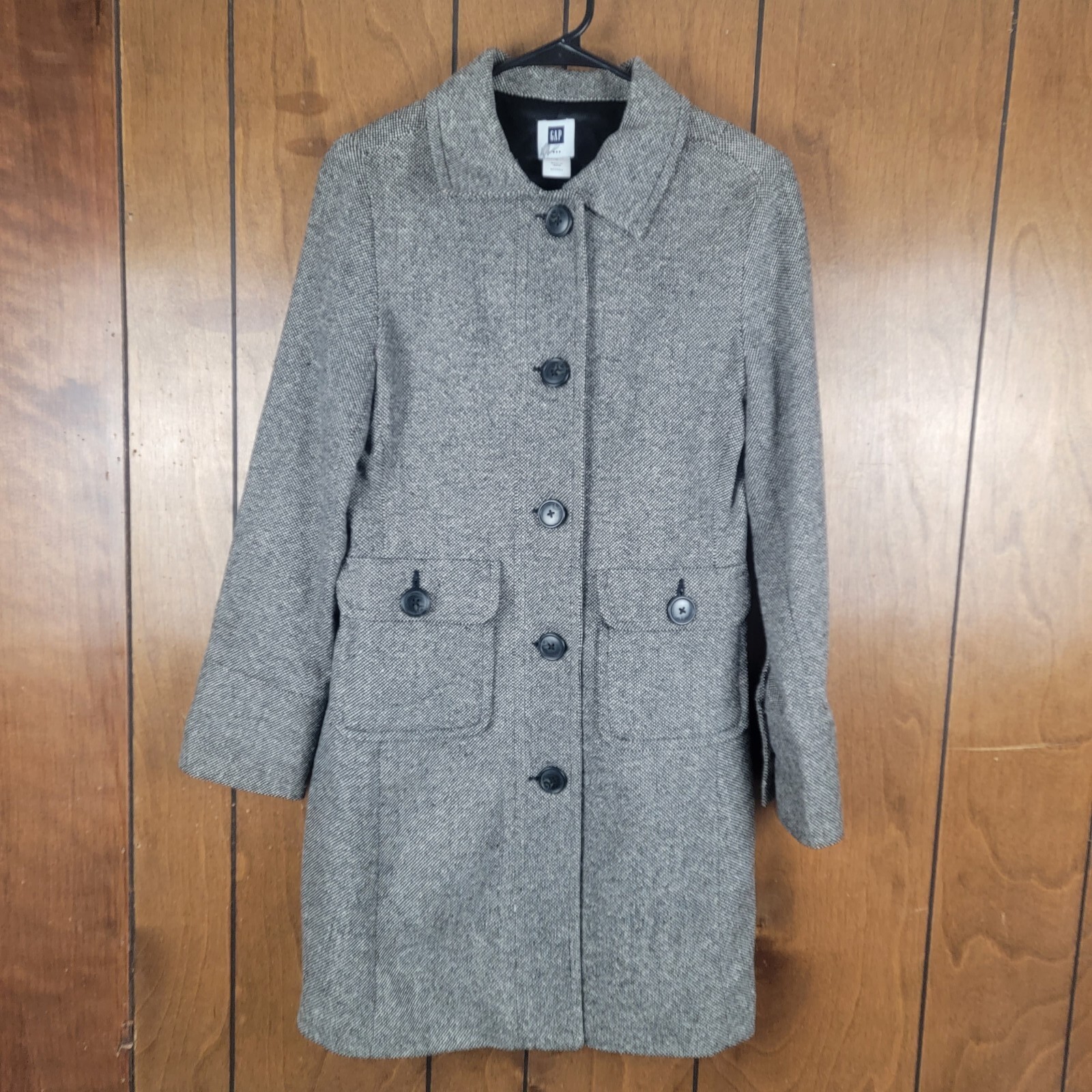 Gap Wool Medium Length Single Breasted Trenchcoat… - image 1
