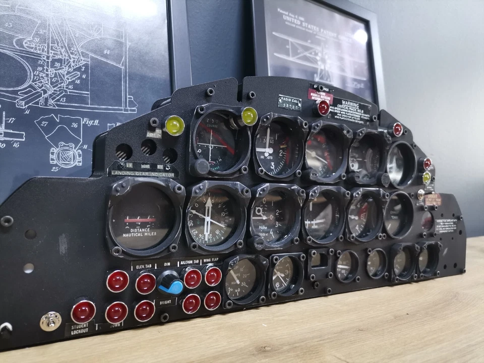 1:1.5 Scale T33 Aircraft Cockpit Panel - RGB Illuminated Wall Decor - Image 4 of 4