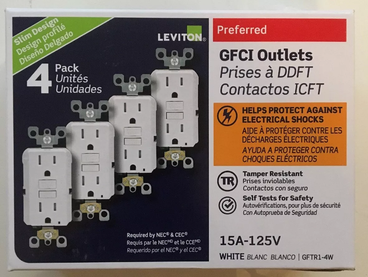 Gfci outlet sale leviton