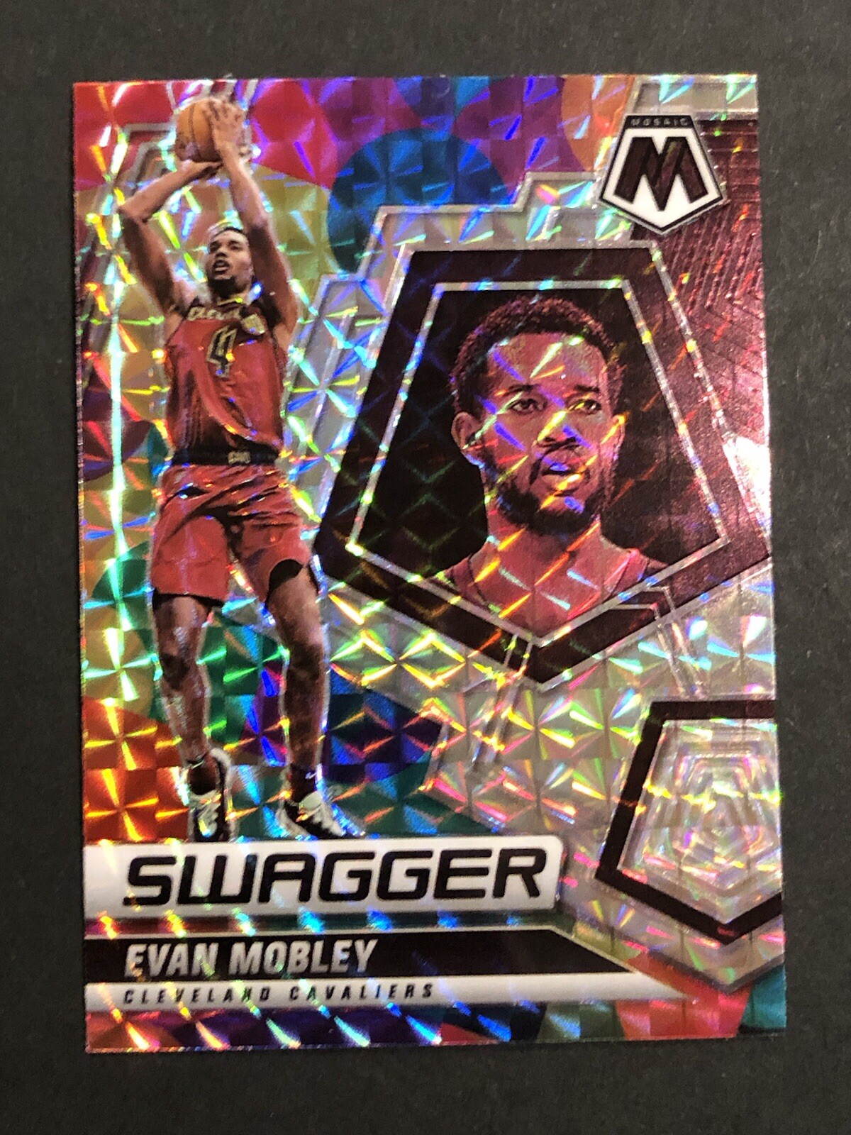 2021-22 Panini Mosaic Rookie EVAN MOBLEY RC Swagger Mosaic Prizm Cavs