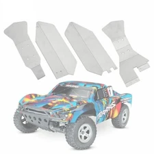 1 Set Steel Weights Chassis Armor Skid Plate for 1/10 Traxxas SLASH 4x4 RC Car